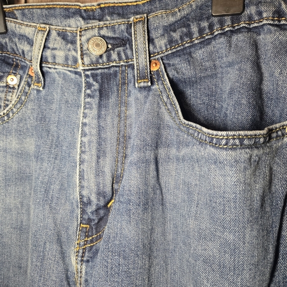 Levi's Classic Straight Denim Blue Jeans Men's 32x32 - Picture 2 of 7
